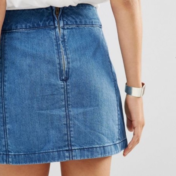 FREE PEOPLE Zip to it Skirt - Picture 4 of 7